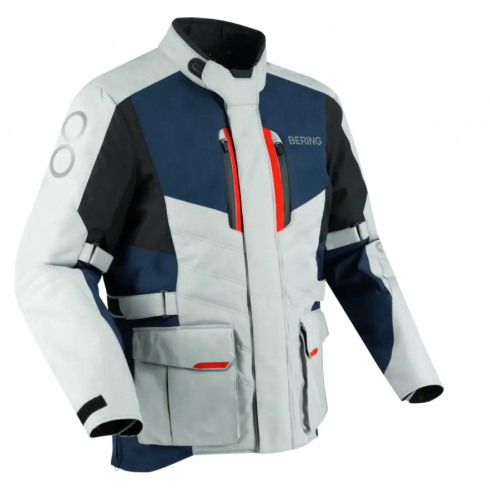 Текстилно яке BERING SIBERIA GREY/BLUE/RED