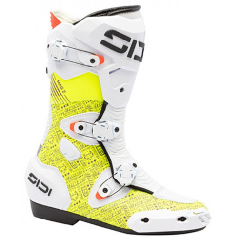 Мото ботуши SIDI MAG-2 AIR WHITE/YELLOW Мото ботуши SIDI MAG-2 AIR WHITE/YELLOW