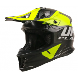 Мотокрос каска UFO INTREPID BLACK/NEON YELLOW MATT