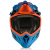 Мотокрос каска ACERBIS  STEEL CARBON ORANGE/BLUE thumb
