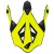 Козирка за каска UFO INTREPID BLACK/NEON YELLOW