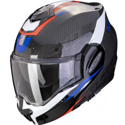Модуларна каска SCORPION Exo-Tech Evo Carbon ROVER BLACK/RED/BLUE