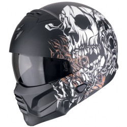 Каска SCORPION EXO-COMBAT II GENESIS Matt Black-White-Gold