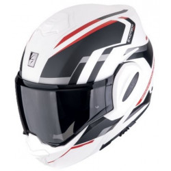 Модуларна каска SCORPION Exo-Tech Evo FURIO Matt white-Black-Red
