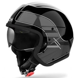 Kаска за скутер AIROH Raster Dark Grey Gloss