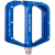 Вело Педали BURGTEC Penthouse Flat MK5 Pedals ­ Deep Blue ­ Steel thumb