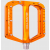 Вело Педали BURGTEC Penthouse Flat MK5 Pedals Iron Bro Orange­ Steel thumb