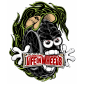 Детски тениска Life on Wheels TYRE HANDS  WHITE/GREEN thumb