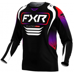 Мотокрос блуза FXR CLUTCH MX25 BLACK/RED/PURPLE