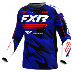 Мотокрос блуза FXR CLUTCH MX25 BLUE/CAMO/RED