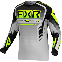 Мотокрос блуза FXR CLUTCH PRO MX24 GREY HI VIS