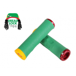 Вело ръкохватки ODI F-1 SERIES DREAD LOCK V2.1 LOCK-ON GRIPS Rasta Colourway