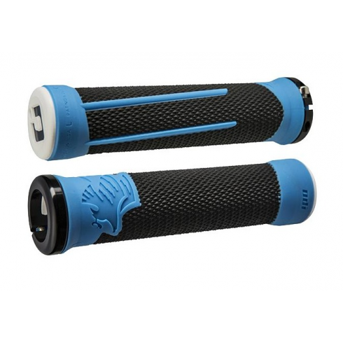 Вело ръкохватки ODI AG2 v2.1 Lock-On Grips Black/Blue with Blue Clamps Вело ръкохватки ODI AG2 v2.1 Lock-On Grips Black/Blue with Blue Clamps