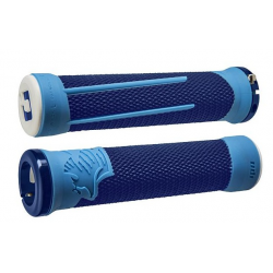 Вело ръкохватки ODI AG2 v2.1 Lock-On Grips Blue/Lt Blue with Blue Clamps