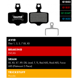 Вело спирачни накландки GALFER BIKE FD427G1053 PERFORMANCE Brake Pad Вело спирачни накландки GALFER BIKE FD427G1053 PERFORMANCE Brake Pad