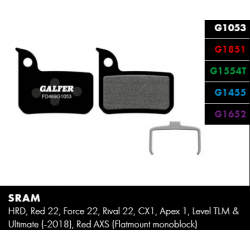Вело спирачни накландки GALFER BIKE FD469G1455 ROAD Brake Pad