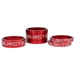 Вело спейсъри за кормило BURGTEC Stem Spacers ­Race Red