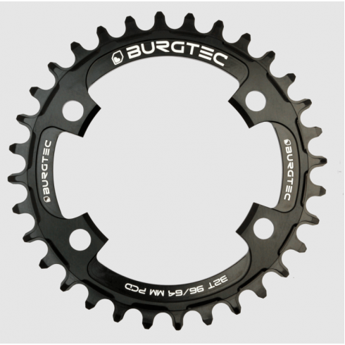 ВелоПлоча BURGTEC 96/64mm PCD Thick Thin Chainring 34T Burgtec Black ВелоПлоча BURGTEC 96/64mm PCD Thick Thin Chainring 34T Burgtec Black