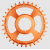 Вело Плоча BURGTEC Cinch Thick Thin Chainring­ 28T Iron Bro Orange thumb