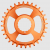 Вело Плоча BURGTEC Cinch Thick Thin Chainring ­34T ­Iron Bro Orange thumb