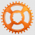 Вело Плоча BURGTEC GXP Boost 3mm Offset Thick Thin Chainring ­34T ­Iron Bro Orange thumb