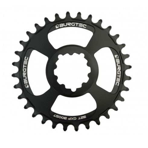 Вело Плоча BURGTEC GXP Boost 3mm Offset Thick Thin Chainring Burgtec Black 32T Вело Плоча BURGTEC GXP Boost 3mm Offset Thick Thin Chainring Burgtec Black 32T