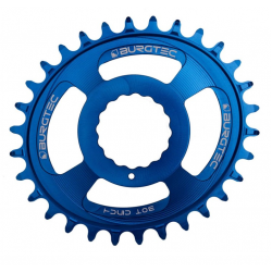 Вело Плоча BURGTEC Oval Cinch Thick Thin Chainring ­Deep Blue ­32T