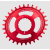 Вело Плоча BURGTEC Oval Cinch Thick Thin Chainring ­Race Red ­32T thumb