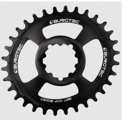 Вело Плоча BURGTEC Oval GXP Boost 3mm Offset Thick Thin Chainring ­Burgtec Black 32T