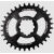 Вело Плоча BURGTEC Oval GXP Boost 3mm Offset Thick Thin Chainring ­Burgtec Black 32T thumb