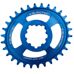 Вело Плоча BURGTEC Oval GXP Boost 3mm Offset Thick Thin Chainring ­32T ­Deep Blue