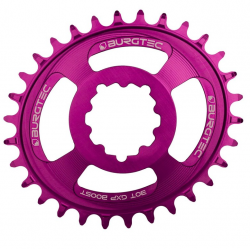 Вело Плоча BURGTEC Oval GXP Boost 3mm Offset Thick Thin Chainring­ 32T Purple Rain