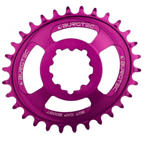 Вело Плоча BURGTEC Oval GXP Boost 3mm Offset Thick Thin Chainring 32T Purple Rain Вело Плоча BURGTEC Oval GXP Boost 3mm Offset Thick Thin Chainring 32T Purple Rain
