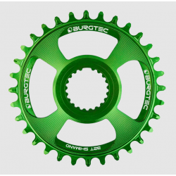 Вело Плоча BURGTEC Shimano Direct Mount Thick Thin Chainring - 30T - Candy Spruce Green