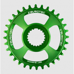 Вело Плоча BURGTEC Shimano Direct Mount Thick Thin Chainring - 32T - Candy Spruce Green Вело Плоча BURGTEC Shimano Direct Mount Thick Thin Chainring - 32T - Candy Spruce Green