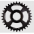 Вело Плоча BURGTEC Shimano Direct Mount Thick Thin Chainring ­ 28T ­ Burgtec Black thumb