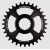 Вело Плоча BURGTEC Shimano Direct Mount Thick Thin Chainring ­ 30T ­ Burgtec Black thumb