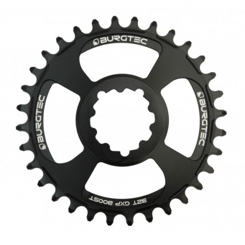 Вело Плоча BURGTEC GXP Boost 3mm Offset Thick Thin Chainring Burgtec Black 30T Вело Плоча BURGTEC GXP Boost 3mm Offset Thick Thin Chainring Burgtec Black 30T