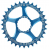 Вело Плоча RACE FACE CHAINRING CINCH DM 28T BLUE thumb