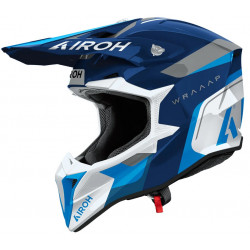 Мотокрос каска AIROH WRAAAP VISION Conquer Blue Gloss