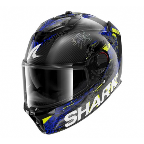 Каска SHARK SPARTAN GT PRO CARBON SPEED-VIB BLACK/BLUE/YELLOW