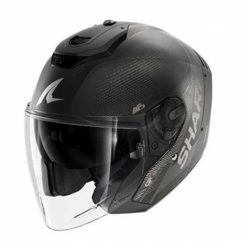 Каска SHARK RS JET CARBON SPEED TECH MAT BLACK/GREY Каска SHARK RS JET CARBON SPEED TECH MAT BLACK/GREY