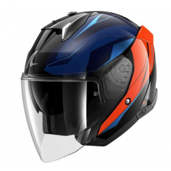 Каска за скутер SHARK SKWAL i3 JET MEKARIUM BLACK/BLUE/ORANGE
