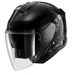 Каска за скутер SHARK SKWAL JET REPTAIA BLACK/GREY