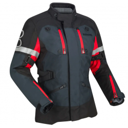 Дамско текстилно яке BERING HALIFAX BLACK/ANTHRACITE/RED