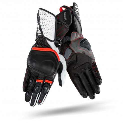 Кожени ръкавици SHIMA ST-3 WHITE/RED Кожени ръкавици SHIMA ST-3 WHITE/RED