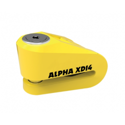 Заключване за диск OXFORD Alpha XD14 - Ø14 мм, жълто