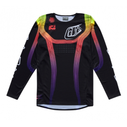 Mотокрос джърси TROY LEE DESIGNS SE PRO Stripes Jersey - Black/Multi