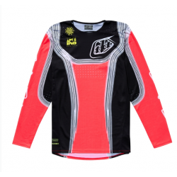 Mотокрос джърси TROY LEE DESIGNS SE PRO Stripes Jersey - Infra Red/Black