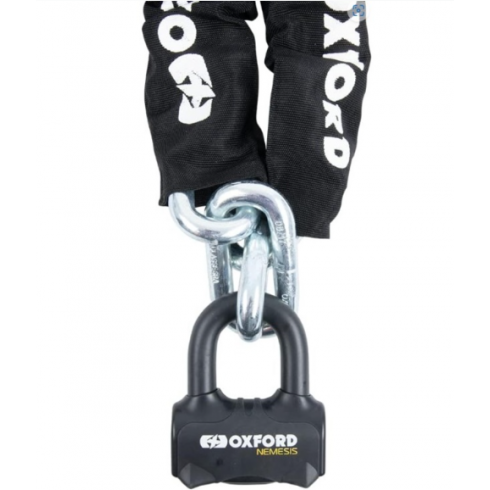Верижна ключалка OXFORD Nemesis 16 мм с верига 2.0 м Верижна ключалка OXFORD Nemesis 16 мм с верига 2.0 м